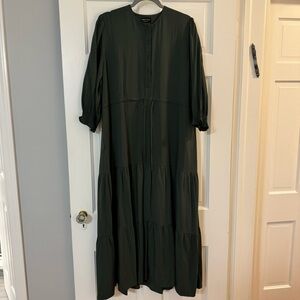 Ruffle sleeve baby doll dress